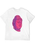 Buddha Head Graphic T-Shirt - Black