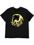 Black Cat Lily T-Shirt