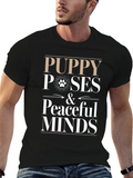 Puppy Poses & Peaceful Minds Graphic Tee