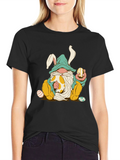 Easter Gnome T-Shirt - Cute Bunny Design
