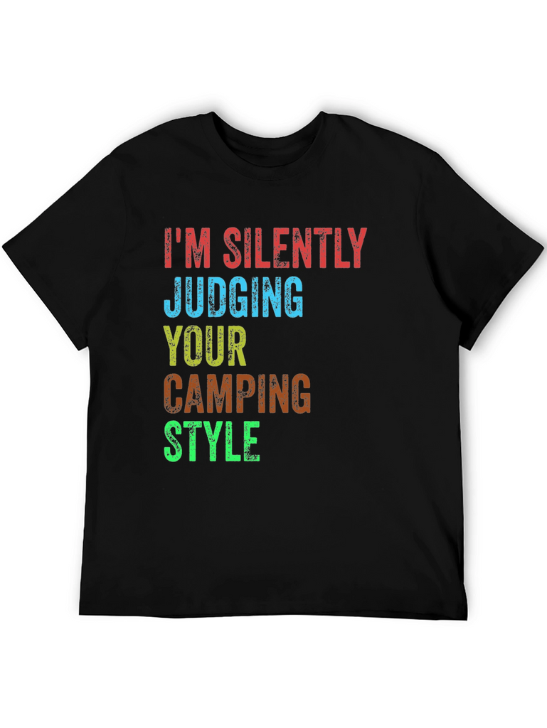 Camping Style Judging T-Shirt - Silently Judging