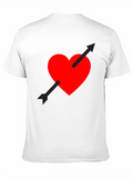 Heart Arrow Graphic Tee - Black