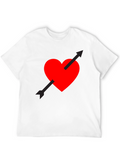 Heart Arrow Graphic Tee - Black
