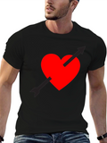 Heart Arrow Graphic Tee - Black