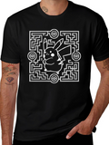 Pokemon Pikachu Maze T-Shirt - Black