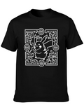 Pokemon Pikachu Maze T-Shirt - Black