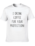 Coffee Protection Tee - Funny Graphic T-Shirt