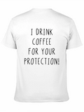 Coffee Protection Tee - Funny Graphic T-Shirt