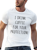 Coffee Protection Tee - Funny Graphic T-Shirt