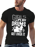 Girls Play Drums T-Shirt