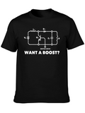 Want a Boost? Circuit Diagram Black T-Shirt