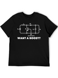 Want a Boost? Circuit Diagram Black T-Shirt