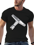 Black T-Shirt with Tool Graphic