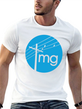 Modern T-Shirt with Electric Pole Design