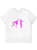 Ballet Dance Graphic Tee - Pink Silhouette