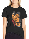 Steampunk Butterfly Graphic T-Shirt