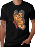 Steampunk Butterfly Graphic T-Shirt