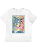 Retro Dolphin Cartoon T-Shirt