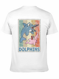 Retro Dolphin Cartoon T-Shirt