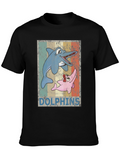 Retro Dolphin Cartoon T-Shirt
