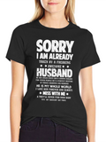 Sorry Awesome Husband Graphic Tee