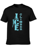 Ice Climber Graphic T-Shirt - Black