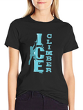 Ice Climber Graphic T-Shirt - Black