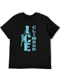 Ice Climber Graphic T-Shirt - Black