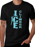 Ice Climber Graphic T-Shirt - Black