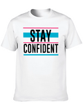 Stay Confident Graphic T-Shirt - Black