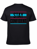 Stay Confident Graphic T-Shirt - Black