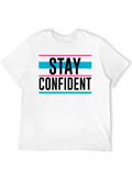 Stay Confident Graphic T-Shirt - Black