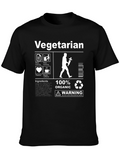 Vegetarian Ingredients Black T-Shirt