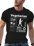 Vegetarian Ingredients Black T-Shirt