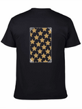 Star Pattern Black Tee
