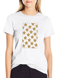 Star Pattern Black Tee
