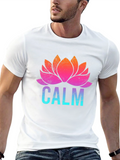 Calm Lotus Flower Graphic T-Shirt