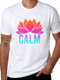 Calm Lotus Flower Graphic T-Shirt