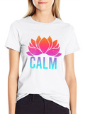 Calm Lotus Flower Graphic T-Shirt