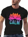 Calm Lotus Flower Graphic T-Shirt