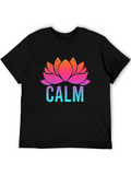 Calm Lotus Flower Graphic T-Shirt