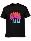 Calm Lotus Flower Graphic T-Shirt