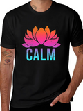 Calm Lotus Flower Graphic T-Shirt
