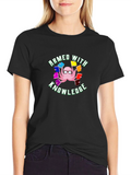 Armed With Knowledge Octopus T-Shirt