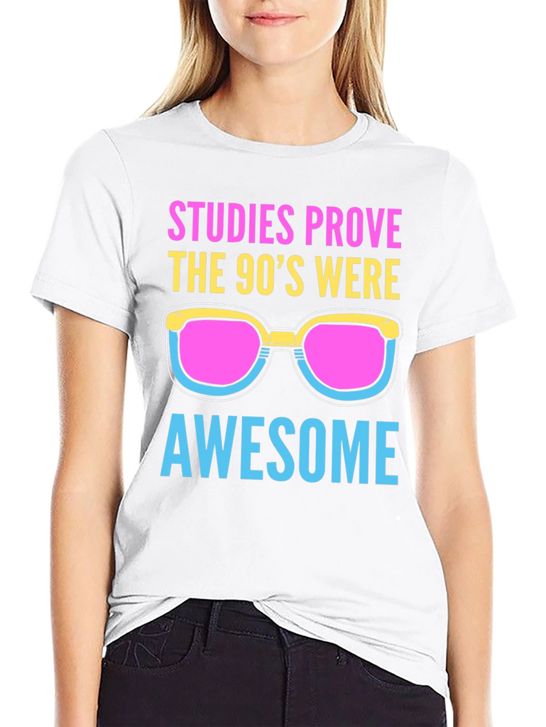 90s Sunglasses Graphic Tee - Retro Style