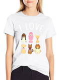 I Love Dogs Graphic T-Shirt