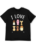 I Love Dogs Graphic T-Shirt