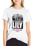Water Lily Graphic Print T-Shirt