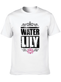 Water Lily Graphic Print T-Shirt