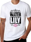 Water Lily Graphic Print T-Shirt